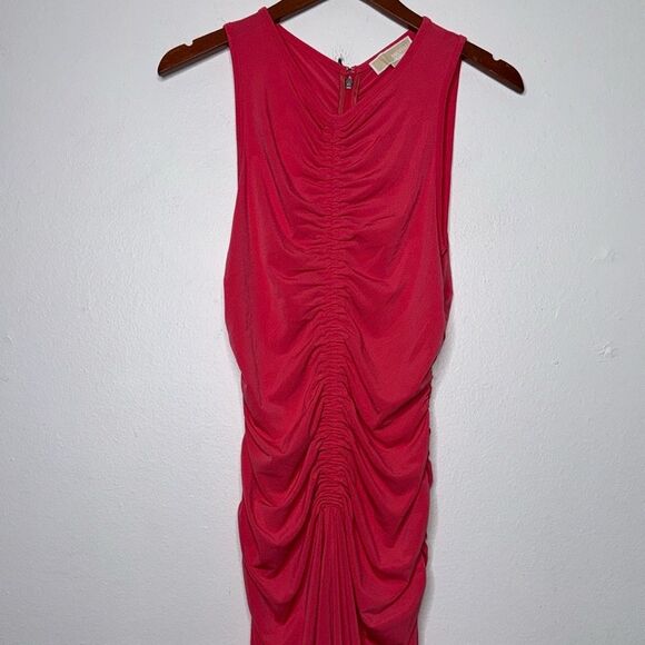 Michael Michael Kors Dress Coral Pink Sleeveless Bodycon Size Large - Picture 4 of 7